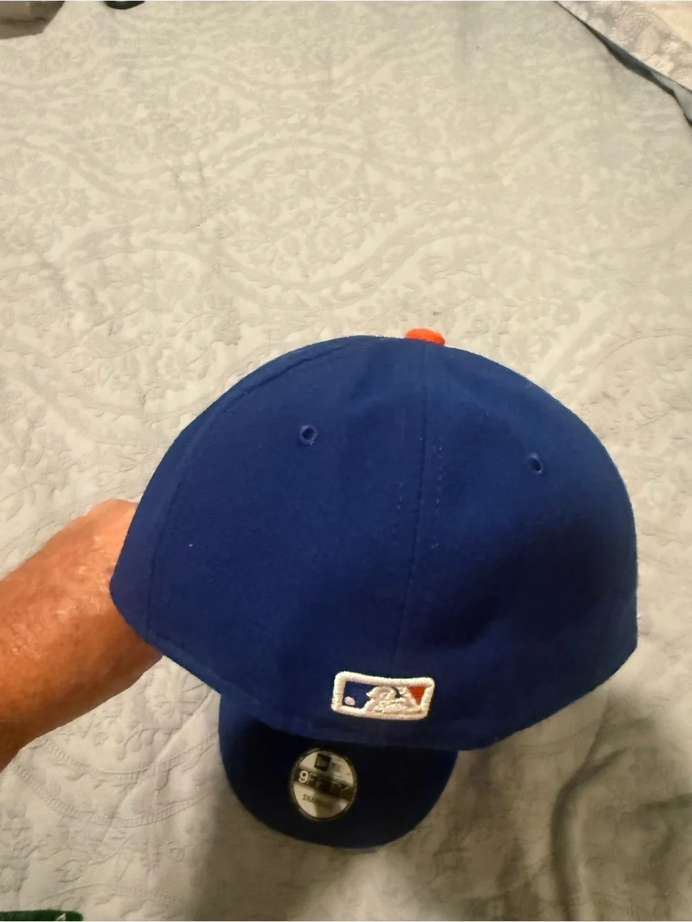 New Era Kids Royal Blue & Orange 59FIFTY Fitted Cap - Mets Logo